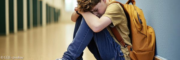 Trauriger Schüler
